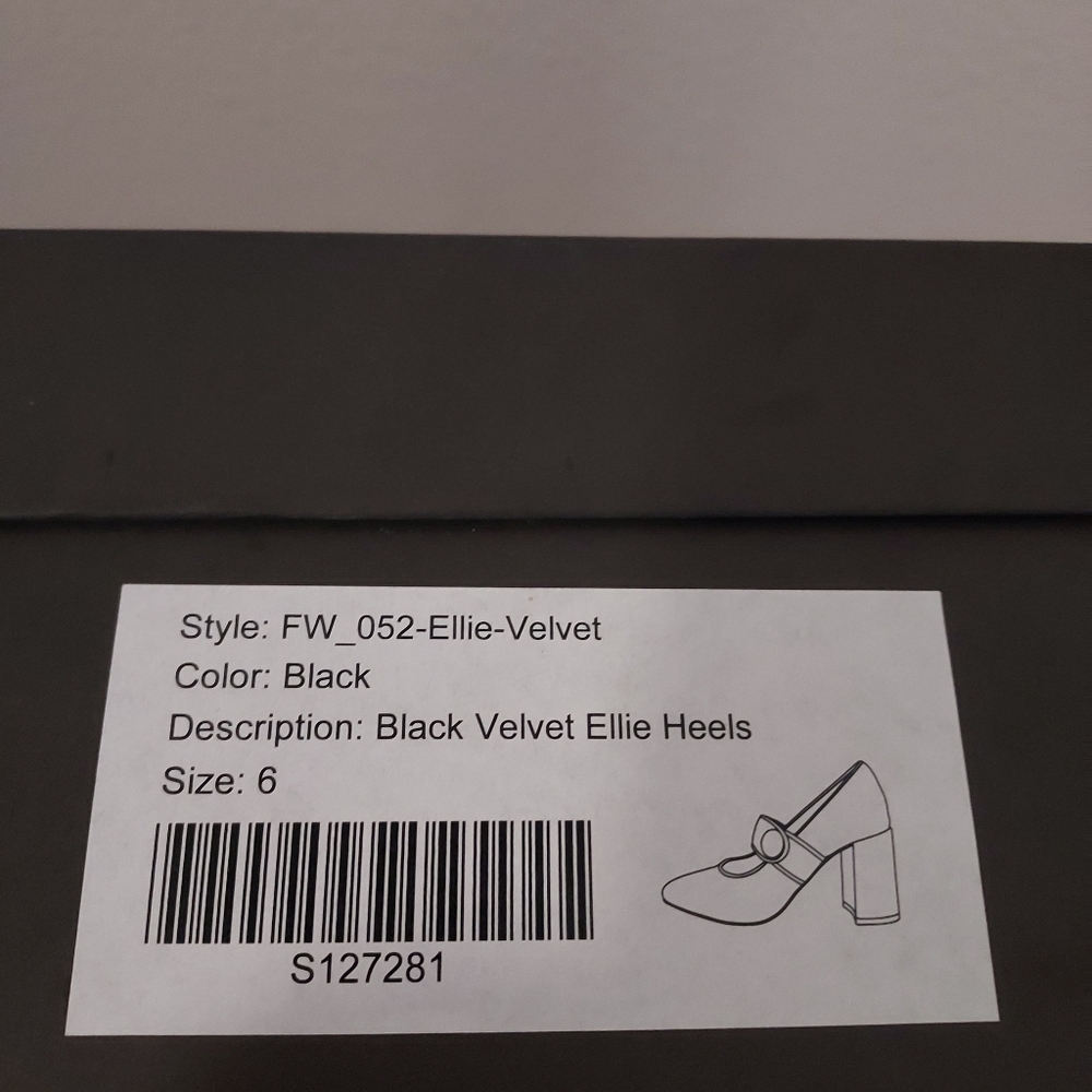Tuckernuck Black Velvet Ellie Heels